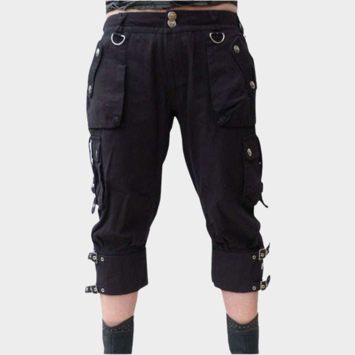 women wearing black jeans shorts womens at gothic clothings.