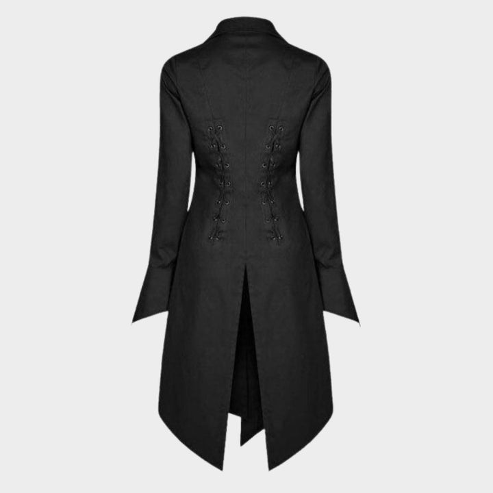 long black gothic trench coat