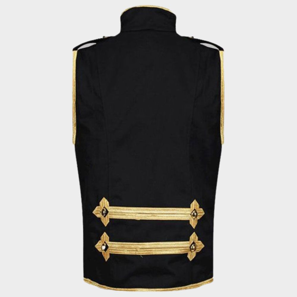 mens steampunk military vest