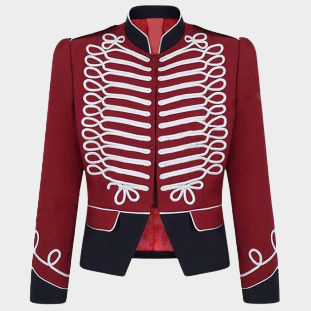 red military jacket mens