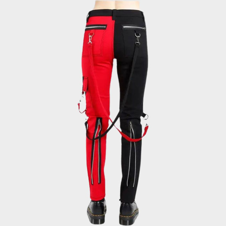 women wearing women gothic casual punk rave skinny pants at gothic clothings.