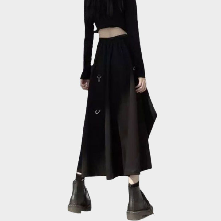 women wearing women gothic clothes long skirt.