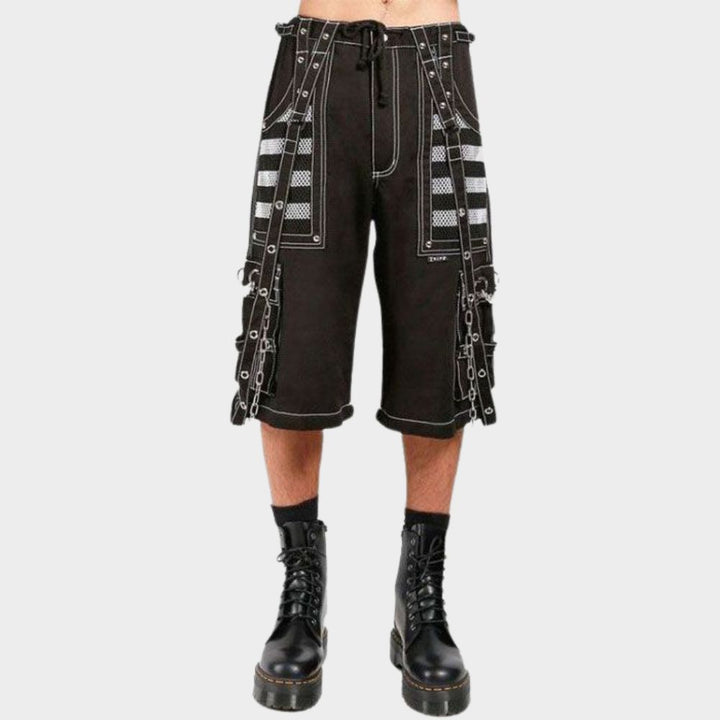 Schwarze Steampunk-Hose für Herren von Dark Elegance