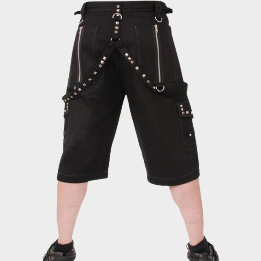 Shadow Stride Goth Cargo Shorts