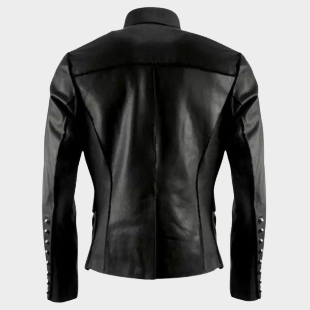 goth punk leather jacket