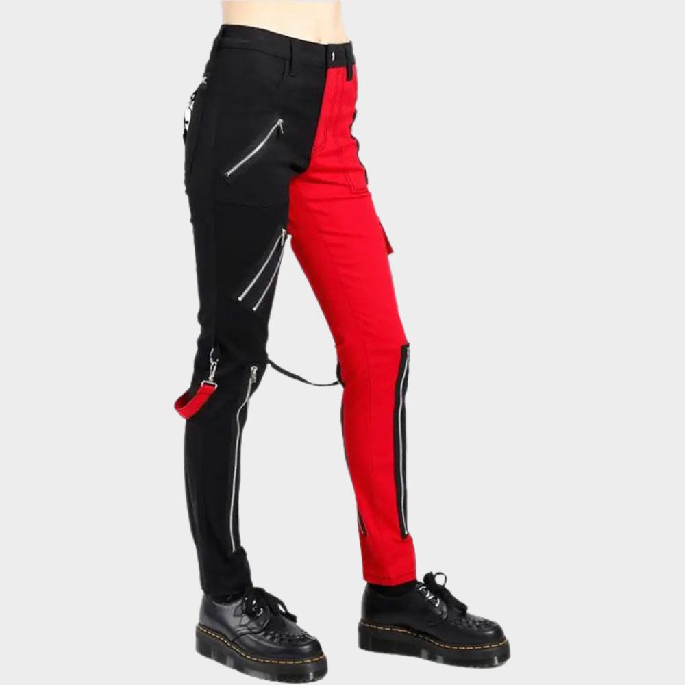 women wearing gothic casual women punk rave skinny pants at gothic clothings.