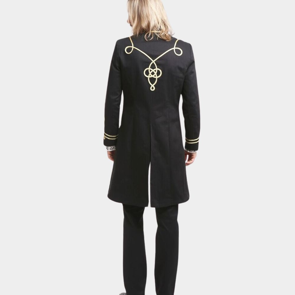 Men's Gothic Military Officers Long Coat