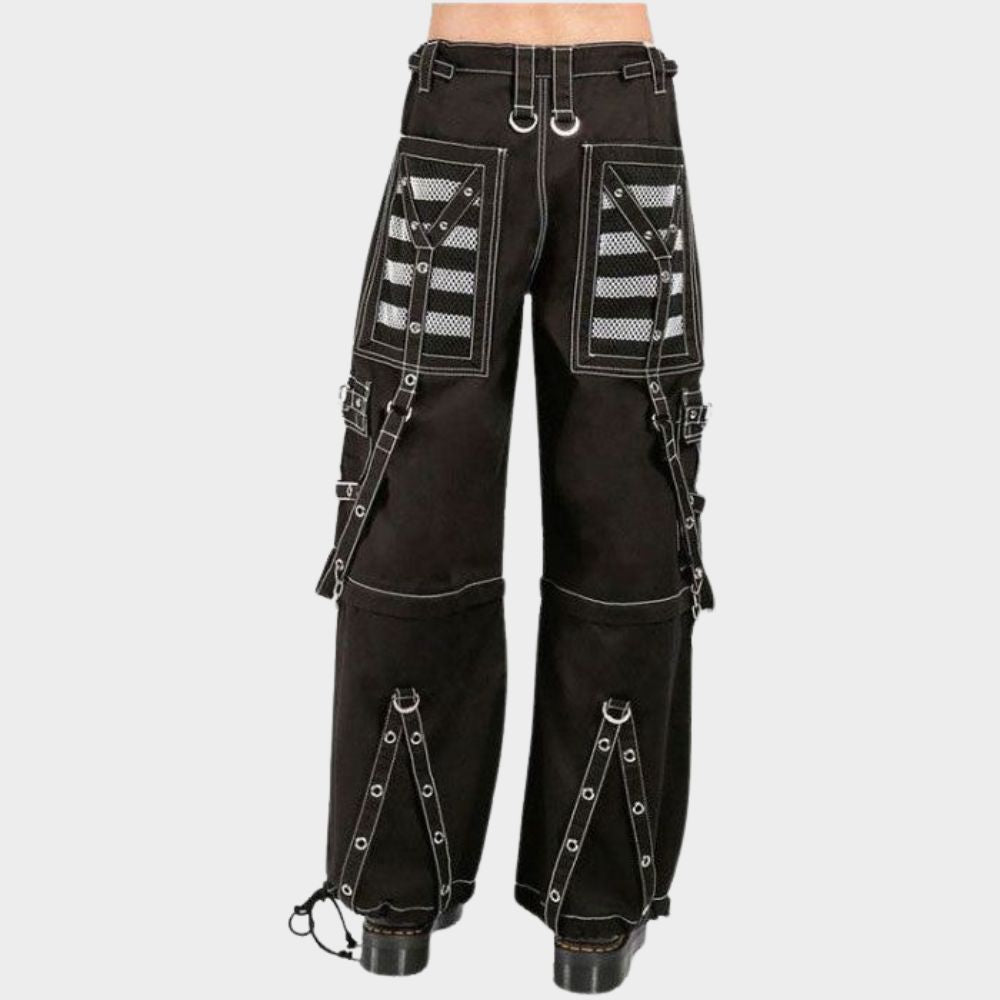 Schwarze Steampunk-Hose für Herren von Dark Elegance