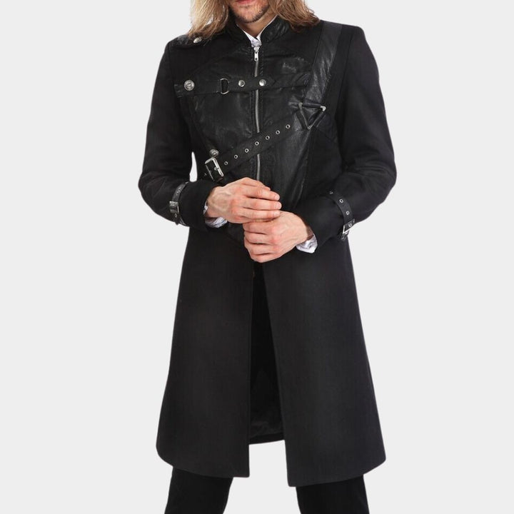 Men's Gothic Punk Long Coat