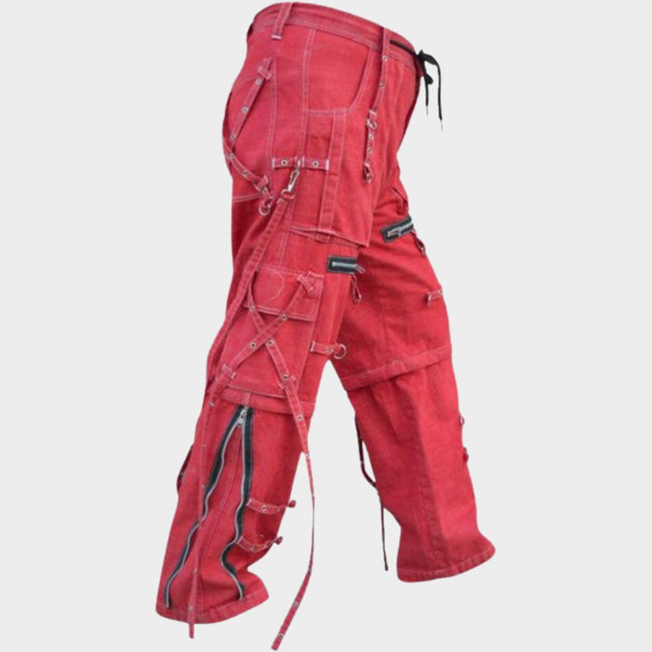 Men's Red Hot Four-Pocket Cotton Trousers