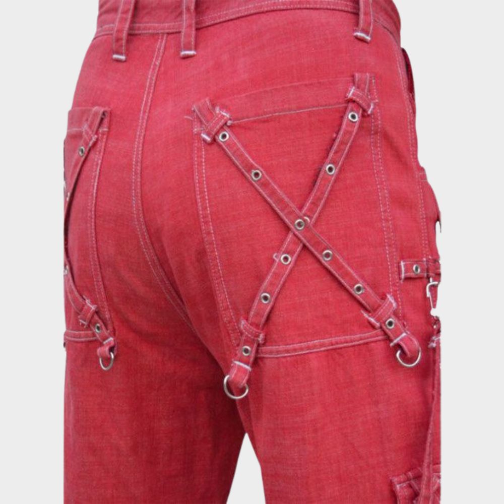 Men's Red Hot Four-Pocket Cotton Trousers