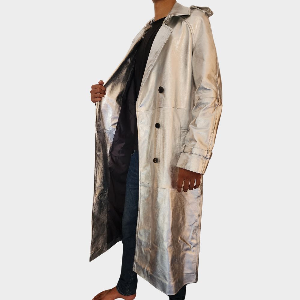 men wearing sheepskin jacket for sale at gothic clothings.