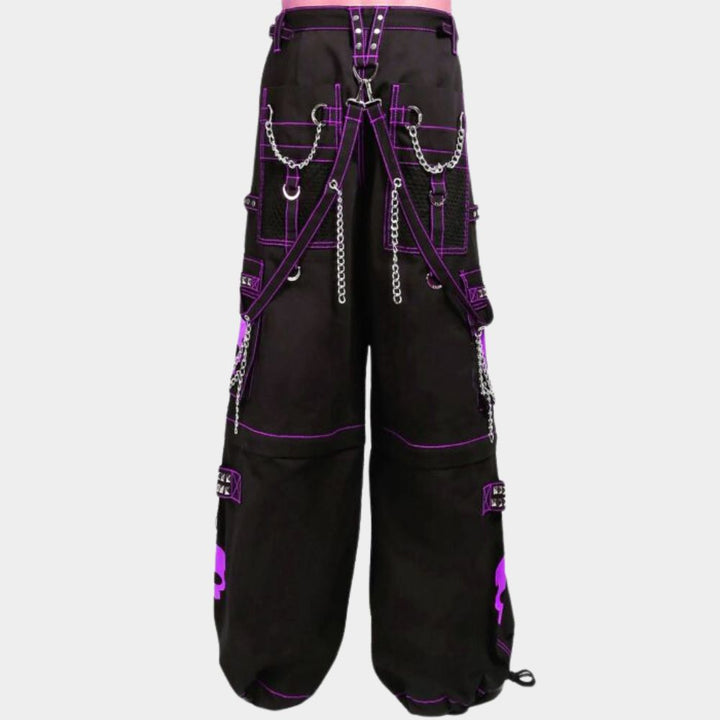 Tripp NYC Skull Cargo Pants with Chain