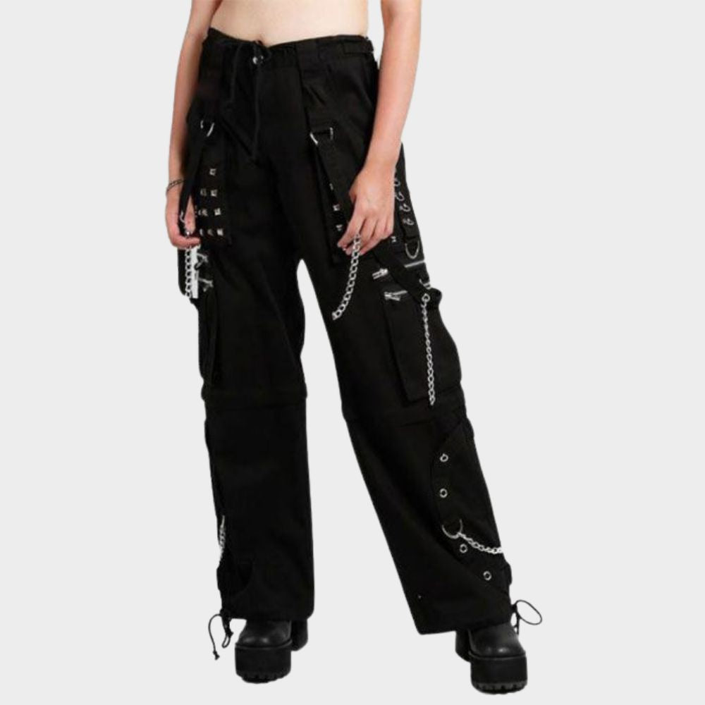 women wearing womens gothic pants plus size at gothic clothings.